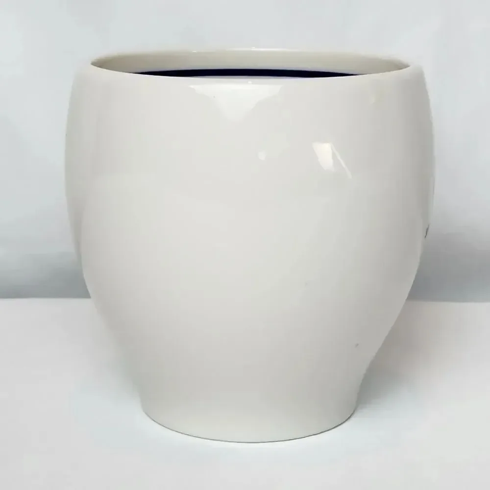 ☕️Vintage Starbucks 2003 White w/Blue Steaming Mug 8oz Coffee Cup